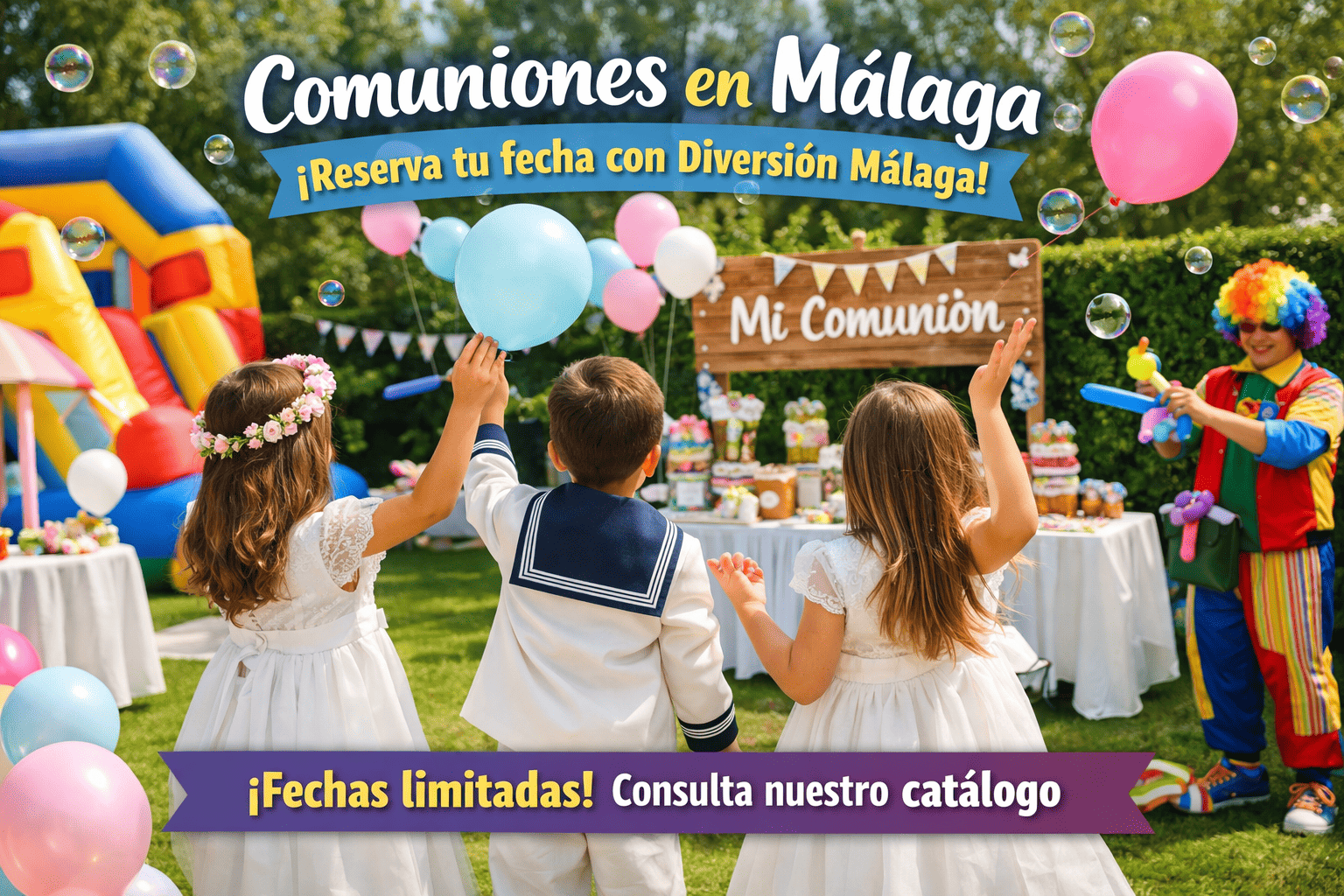 comunion Comuniones en Málaga con Diversión Málaga